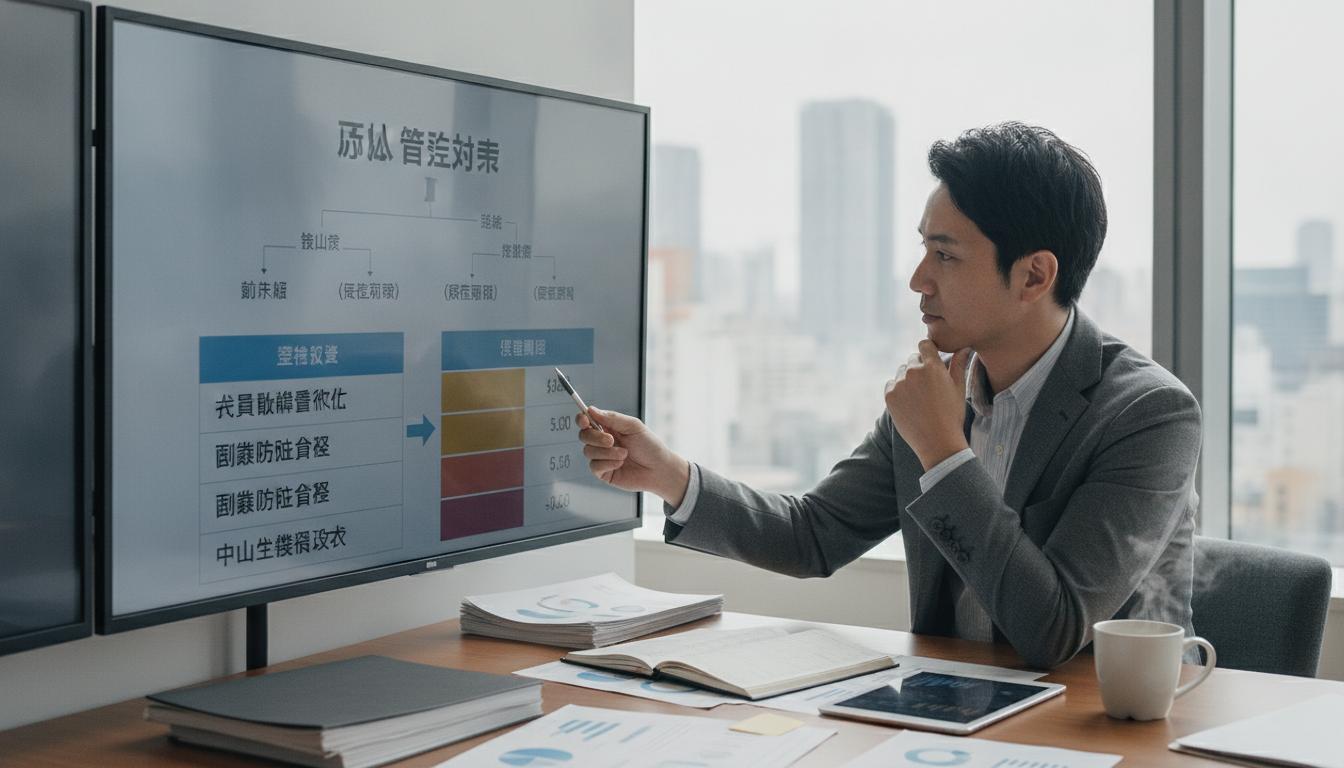 法人の節税対策を効果額と優先順位で検討する経営者